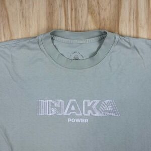 Inaka Power T Shirt Blue Graphic Tee Power From Within Inaka Size XL Streetwear